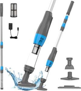 lot 3272 image: 4 in 1 Cordless Rechargeable Small Pool Vacuum spa hot tub (Gray)