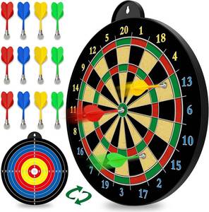 lot 3288 image: Dart Board - 12pcs Magnetic Darts - Excellent Indoor Game and Party Games