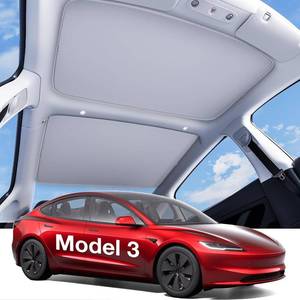 lot 3290 image: Wigoo for Tesla Model 3 Accessories Sunshade roof, Interior Gray