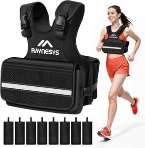 lot 3295 image: Adjustable Weighted Vest for Women, 1-12LBS Weight Vests with Adjustable Shoulder Strap, 8 Ironsand, Large Pocket, Reflective Strip, Weighted Vest Men and Women for Workout, Strength Training