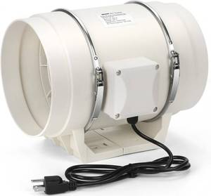 lot 3319 image: Nalle 8 Inchs Inline Duct Fan Radon Fan 168W 740 CFM Ventilation Exhaust Blower Fans Efficient Quiet Copper Motor for Ducting Vents Bathroom Kitchen Grow Tents Hydroponics