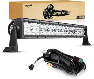 lot 3324 image: Auxbeam 22 LED Light Bar 120W 5D Optical Lens Offroad Driving Light