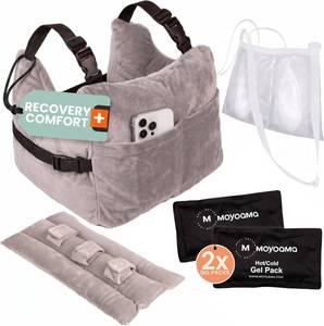 lot 3341 image: Post Mastectomy Pillow   Hands-Free Protection with Secure Strap & Easy-Clean Washable Cover Breast Surgery Must Haves,Breast Reduction Recovery Supplies,Breast Augmentation, Dove Grey