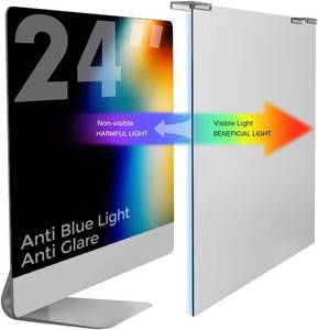 lot 3362 image: Anti Blue Light & Anti Glare Screen Protector,23-24 Inch Monitor Screen Protector for Eyes Strain,Hanging Computer Screen Blue Light Blocker for LCD TV PC Monitors(2 Pack 23-24 Diagonal)