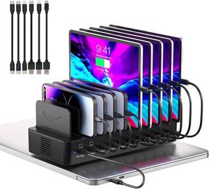 lot 3365 image: 495W Charging Station for Multiple Devices, 10-Port USB C Charger Station
