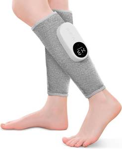 lot 3376 image: Leg Massager with Heat and Compression, Calf Massager for Circulation and Pain with 3 Intensities, 3 Modes, Restless Legs Syndrome Relief Compress Leg Machine, Gifts for Women (Pair) (Light Gray)