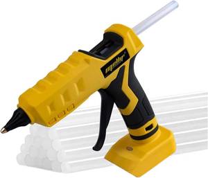 lot 3384 image: Mellif Cordless Hot Glue Gun Compatible with Dewalt 20V Max Battery