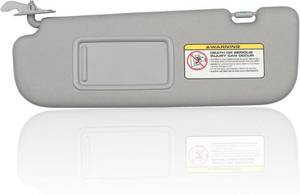 lot 3393 image: Dasbecan Gray Left Driver Side Sun Visor Compatible with Hyundai Elantra 2011 2012 2013 2014 2015 Replaces# 852103X000TX (NOT Fit GT Model)