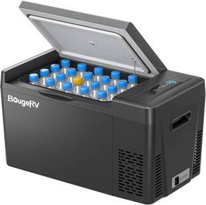 $200 BougeRV 12v refrigerator 23 Quart, -8 ~50  Portable Freezer for Car, Black