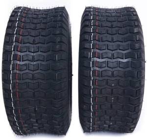 lot 4139 image: Dayrim 20x8.00-8 (2-Pack) Lawn Mower Turf Tires, V2 Tread Pattern, 4-Ply Tubeless Replacement Tires for Garden Tractors and Riding Mowers