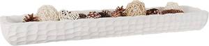 lot 6202 image: Oakrain 30 Large Decorative Bowl for Home Decor, Long White Dough Bowl