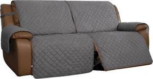 lot 6213 image: Easy-Going Reversible Couch Cover for 2 Seat Oversized Recliner