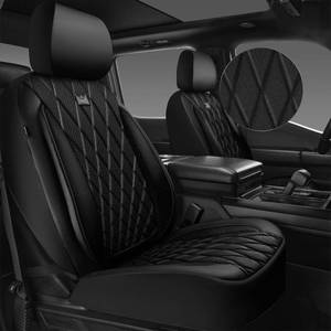 lot 6217 image: CAR PASS Thick Foam 3D Air Mesh Leather Car Seat Covers Front Seats Only, Luxury Breathable Premuim PU Leather Two Front Seat Covers,Airbag Compatible Universal Fit for 95% Sedan Van Truck SUV, Black