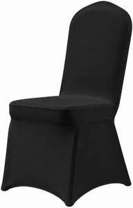 lot 6235 image: VidaFete Classic Series 140GSM 30PCS Spandex Dining Chair Cover,Black