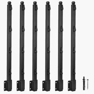 lot 8155 image: 6-Pack 31 Fence Post Extender Heavy Duty Barbed Wire Extension Arm