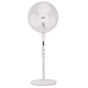 lot 8190 image: 49.21 in. Oscillating Pedestal Fan with Remote, White