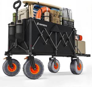 $169 Beach Wagon with Big Wheels for Sand,9" Big Wheels, 440lbs Wagons Carts