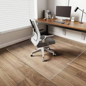 lot 8220 image: YSAGi Office Chair Mat for Hardwood Floor 48X48 Non-Slip Computer Chair Mat Desk Floor Mat Easy Glide Office Floor Mats for Rolling Chairs  Clear Floor Mat for Office Home Chair