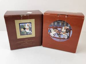 lot 134 image: Tobin Fraley The American Carousel Third Edition Collection Horse Figurine Lot of 2