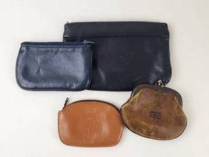 lot 144 image: Vintage Lot of 4 Coin Purses and Pouches