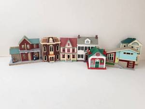 lot 149 image: Lot of Hallmark Nostalgic Houses and Shops Ornaments