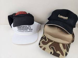 lot 164 image: Vintage Hats Lot 4 Caps Popular Mechanics tsmt UMB Camo Mesh Back