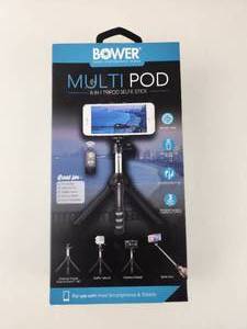 lot 182 image: Bower Multi Pod 6-in-1 Tripod Selfie Stick 7 to 36 in