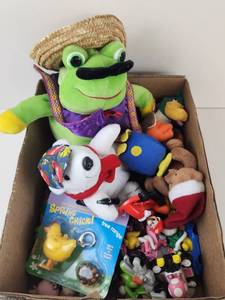 lot 183 image: Assorted Toy Lot Plush, Character Figures