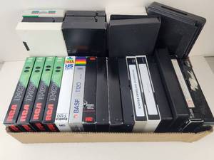 lot 194 image: Lot of VHS Video Cassettes T-120 Incl. RCA, BASF, 3M, Maxell, Konica