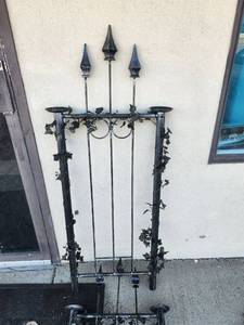 lot 304 image: Halloween Gothic FenceGate Panels Set of 2 5ft Tall