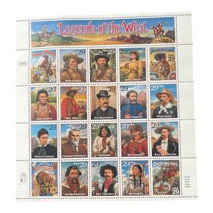 USA 29 Cent Legends of the West Stamp Sheet