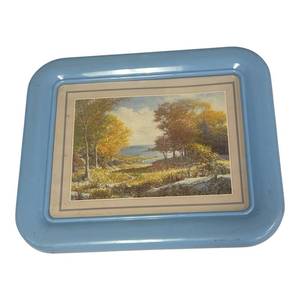 Blue Framed Landscape Print Wall Art Robert Deoares