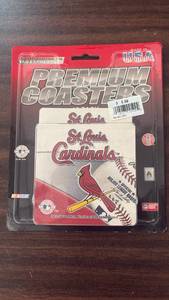 lot 160 image: Rico Industries St. Louis Cardinals Premium Coasters 2-Pack