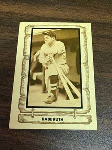lot 189 image: Cramer Sports Promotions Baseball Legends Babe Ruth Card Series 1 No. 1 of 30