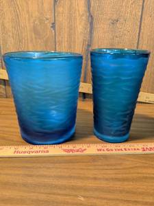 Blue heavy Glass Glasses - 2