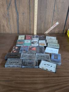 lot 22 image: Mixed Cassette Tapes Lot 23 Music Christmas Holiday Rock Pop