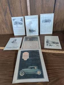 lot 75 image: 7 Automobile Print Ads Studebaker Marmon LaSalle Maxwell Dodge Chandler