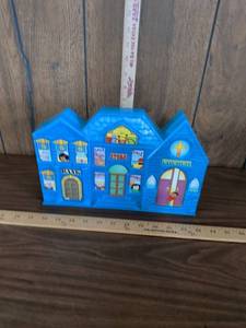 lot 76 image: Town Building Coin Bank with Bank, Store and Church Facades