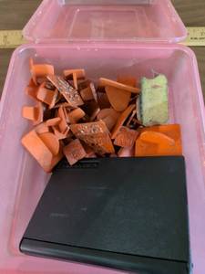 lot 86 image: Rubber Stamp Pad with Assorted Stamps Lot