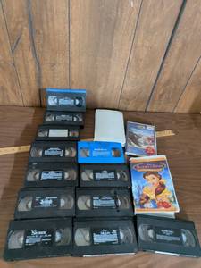 lot 147 image: Disney Pixar DreamWorks VHS Movie Lot 12 Tapes Plus Bluegrass Special DVD