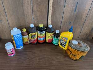 lot 199 image: Lot of 9 Pest Weed Killer Paint Conditioner Gear Lube Naval Jelly Pocket Hose