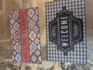 lot 245 image: Welcome Friends and Welcome Doormats Set of 2