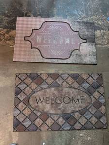 lot 246 image: Welcome Doormat Lot of 2 Assorted Designs