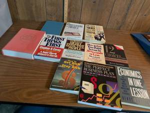 lot 261 image: Lot of 11 Business & Self-Help Books incl. Covey and Websters Ninth Collegiate