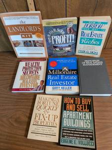 lot 262 image: Real Estate Investing Book Lot of 8 Including Millionaire Real Estate Investor