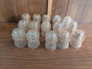 lot 267 image: Hemingray Clear Insulator Lot