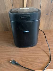 lot 285 image: Karfo Black Countertop Appliance with Power Cord and Top Touch Power Button