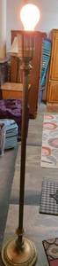 lot 290 image: Floor Lamp with Round Base and Socket Cup Switch