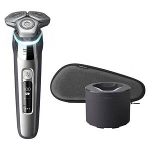 lot 545 image: Philips Norelco 9500 Wet Dry Rechargeable Electric Shaver S998584  Retail $148.72