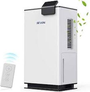 lot 407 image: Seavon Compact Dehumidifier w Remote, Power Cord & Manual